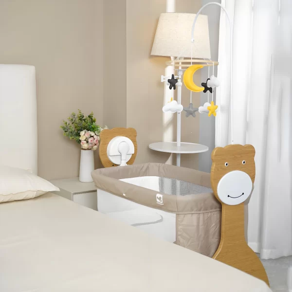 Wholesale Smart Electric Baby Rocking Crib with Wheels, Multi-Functional Baby Bassinets Bed - 图片 2