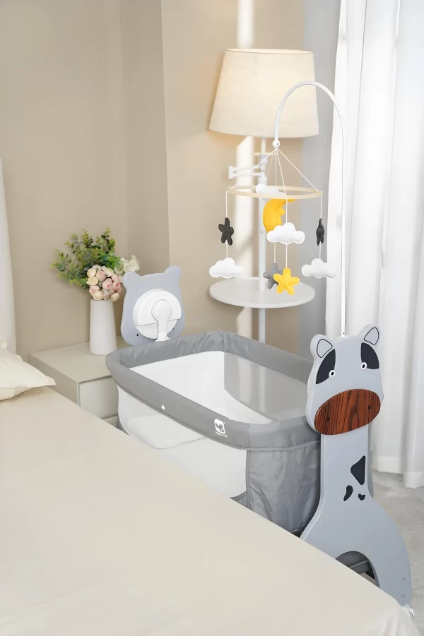 Smart Electric Baby Rocking Crib with Wheels, Multi-Functional Baby Bassinets Bed, Wholesale - 图片 2
