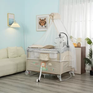 Deluxe Baby Playpen Baby Crib Bassinet, Portable & Multi-Functional, Wholesale