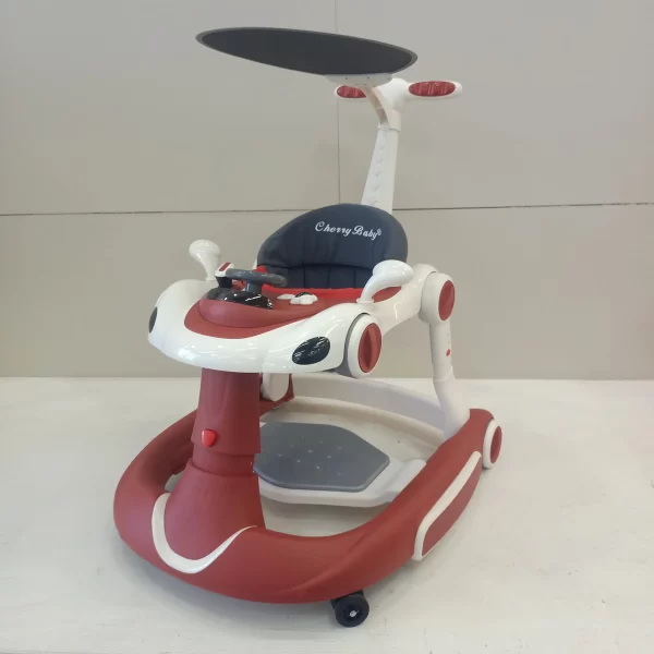 Multifunctional Baby Walker, Adjustable with Detachable Canopy & Push Handle, Wholesale - 图片 6