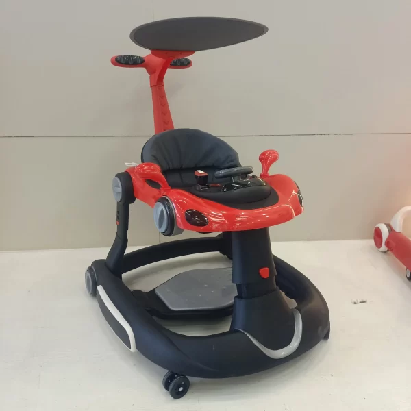 Multifunctional Baby Walker, Adjustable with Detachable Canopy & Push Handle, Wholesale - 图片 7