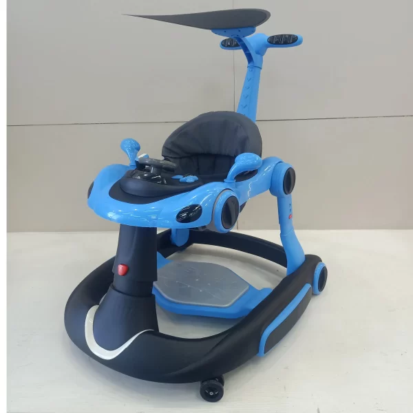 Multifunctional Baby Walker, Adjustable with Detachable Canopy & Push Handle, Wholesale - 图片 8