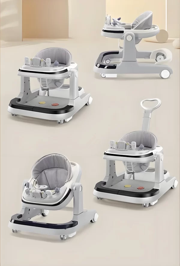 Multifunctional Electric Baby Walker – Bluetooth Remote, Music & Lights, Wholesale - 图片 5