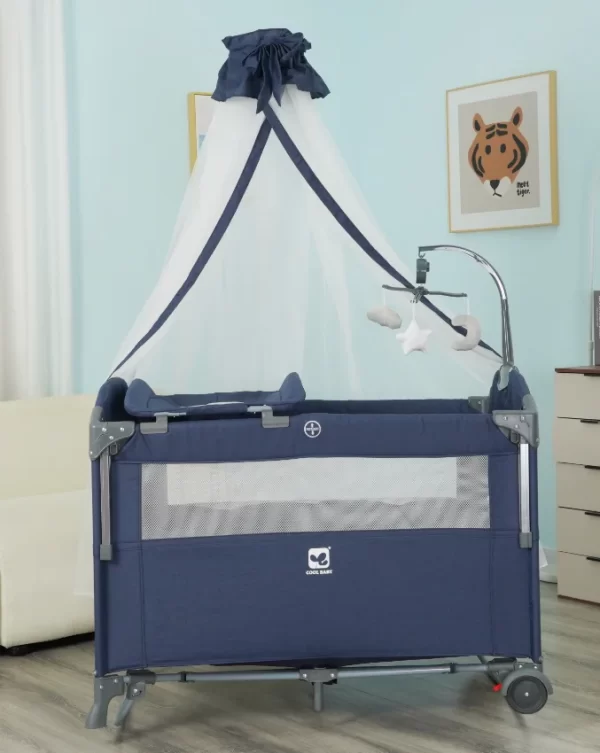 Multi-Functional Baby Playpen Baby Crib Bassinet, Dual-Layer Design, Wholesale - 图片 3