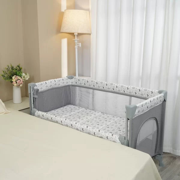 High Quality Classic Folding Portable Baby Cot Playpen Multi-Function Baby Bed, Wholesale - 图片 3