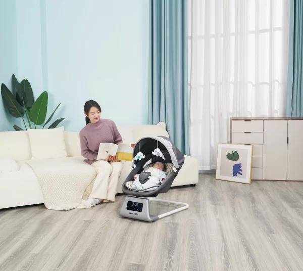 Upgraded LCD Screen Baby Swing Rocking Chair, Wholesale - 图片 2