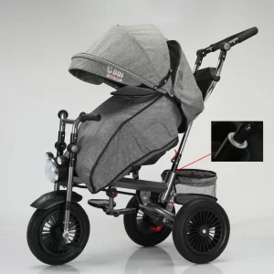 Wholesale Children's Pedal Tricycle Bicycle 3 Rubber Wheels Bike with Canopy