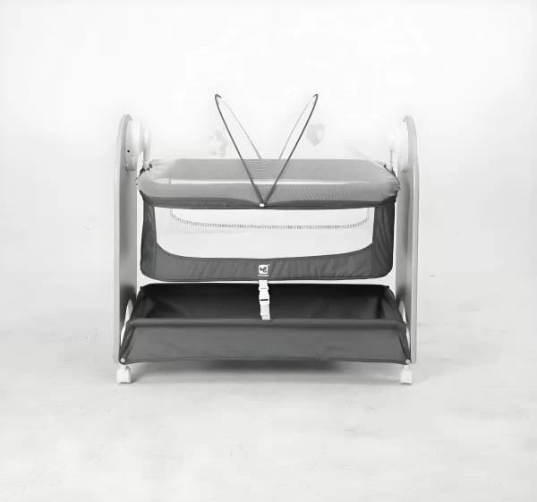 Smart Baby Bassinet with 3-Speed Auto Rocking, Bluetooth Remote, Wholesale - 图片 4