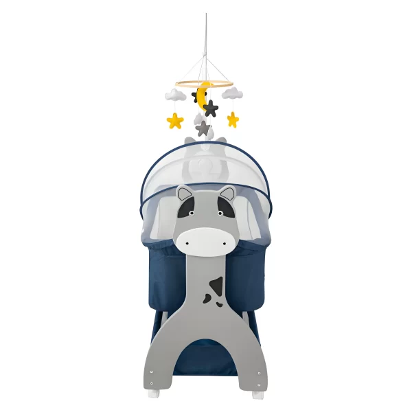 Smart Electric Baby Rocking Crib with Wheels, Multi-Functional Baby Bassinets Bed, Wholesale - 图片 7