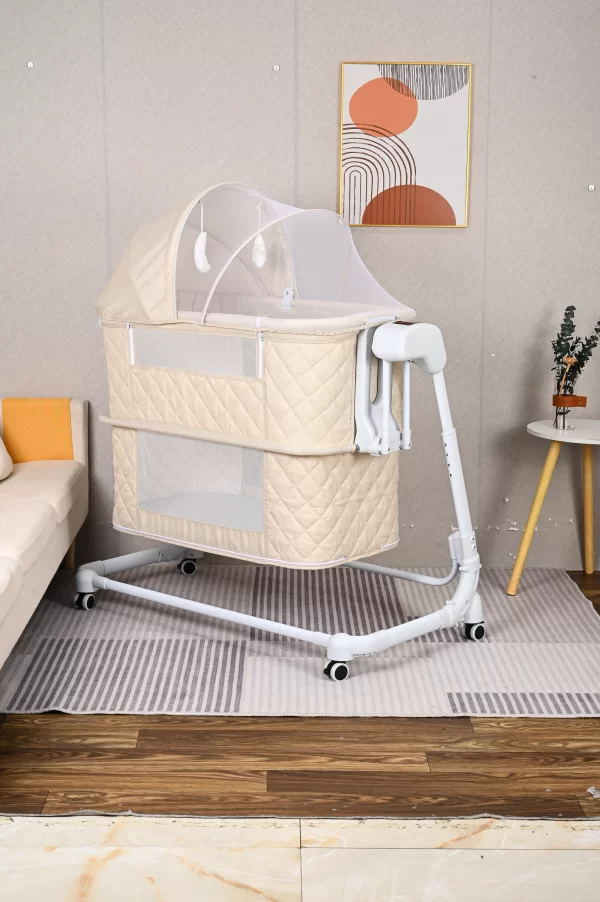 Modern Baby Crib with Detachable Mosquito Net, Wholesale
