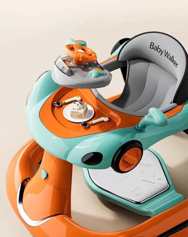 Multifunctional Baby Walker, Adjustable with Detachable Canopy & Push Handle, Wholesale - 图片 2