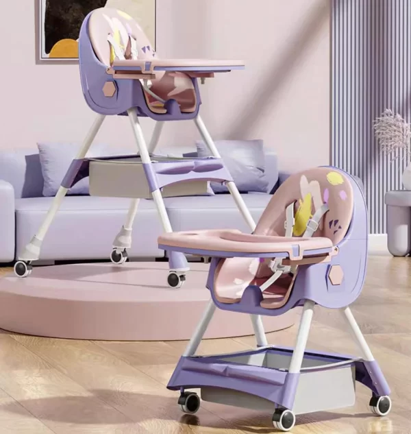 Multifunctional Baby High Chair with Adjustable Height, Wholesale - 图片 2