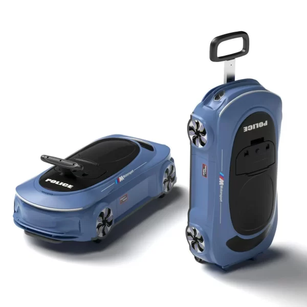 Multifunctional Sliding Car Children's Suitcase-Shaped Luggage Car with 4 Wheels for Easy Slide, Wholesale - 图片 2