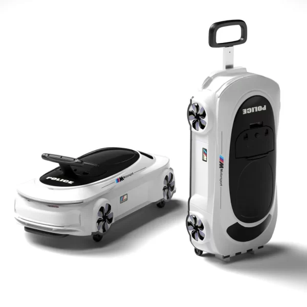 Multifunctional Sliding Car Children's Suitcase-Shaped Luggage Car with 4 Wheels for Easy Slide, Wholesale - 图片 4