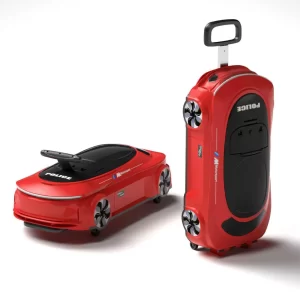 Multifunctional Sliding Car Children's Suitcase-Shaped Luggage Car with 4 Wheels for Easy Slide, Wholesale