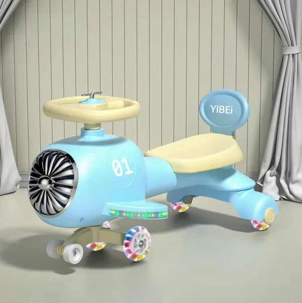 Swing Car with LED Flashing Wheels Wiggle Car for Kids Ride-on Toy for Boys Girls, Wholesale - 图片 4