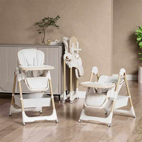 Multi-Functional Baby High Chair Adjustable Foldable Portable Baby ...