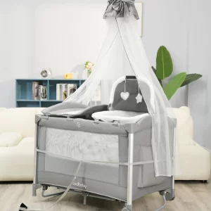 Baby Bassinet Bed Bedside Sleeper MultiFunctional Crib Playard Portable Changing Table Bassinet for Newborn, Wholesale