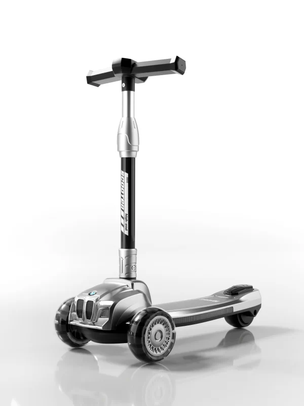 Kids Scooter with LED Lights and Music Extra-Wide PU Wheels Adjustable Height and Foldable for Distributor - 图片 7