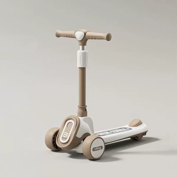 Kids' Scooter - Adjustable Handlebar, LED Light & Music, Wide Flash Wheels, Wholesale - 图片 3