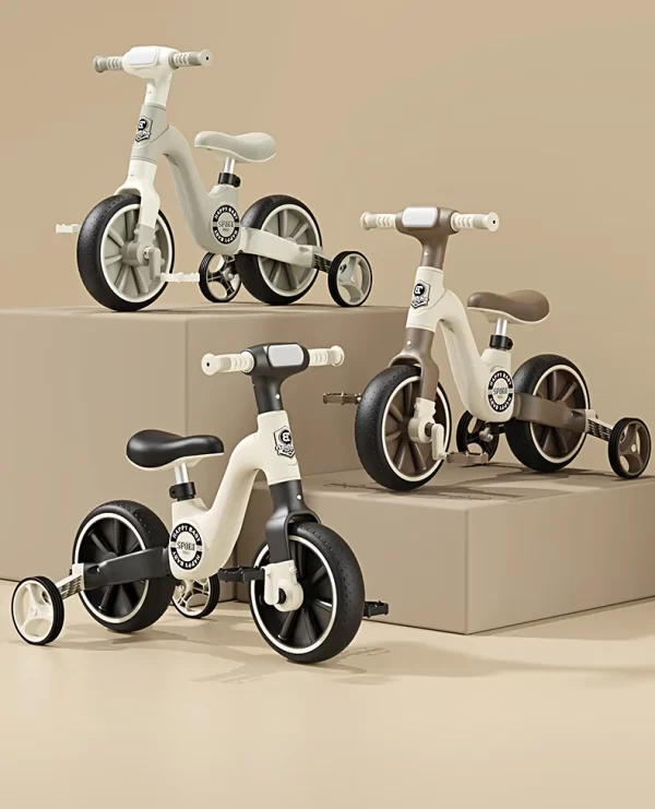 2 in 1 Kids Balance Bikes Convertible Tricycle with Adjustable Seat and Removable Pedal for Distributor - 图片 3