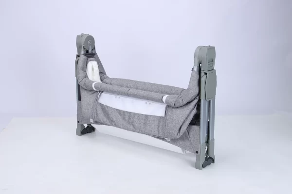 Portable Baby Bassinet – Foldable, Adjustable Height, Silent Wheels, 2-in-1 Rocking & Bedside Crib, Wholesale - 图片 2