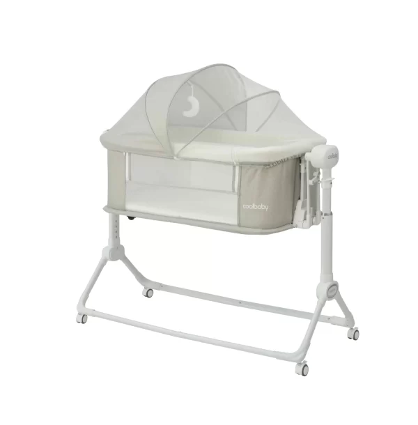 Smart Bluetooth Baby Bassinet with Mosquito Canopy & Music Baby Rocking Bed, Wholesale - 图片 4