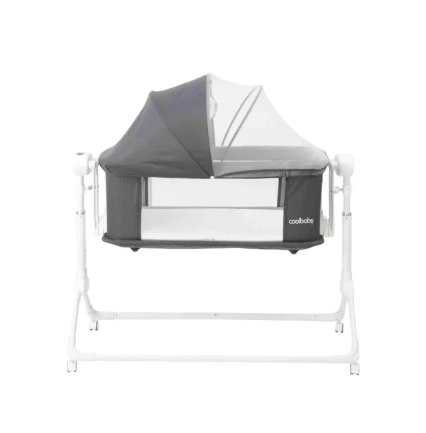 Smart Bluetooth Baby Bassinet with Mosquito Canopy & Music Baby Rocking Bed, Wholesale - 图片 2