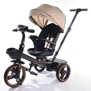 Multifunctional Kid Tricycle Rotating Reclining Seat Foldable Handlebars with Music & Light for Distributor