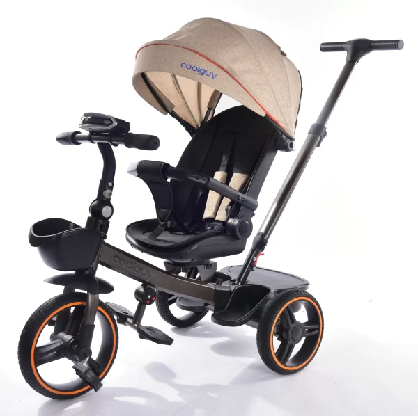 Multifunctional Kid Tricycle Rotating Reclining Seat Foldable Handlebars with Music & Light for Distributor