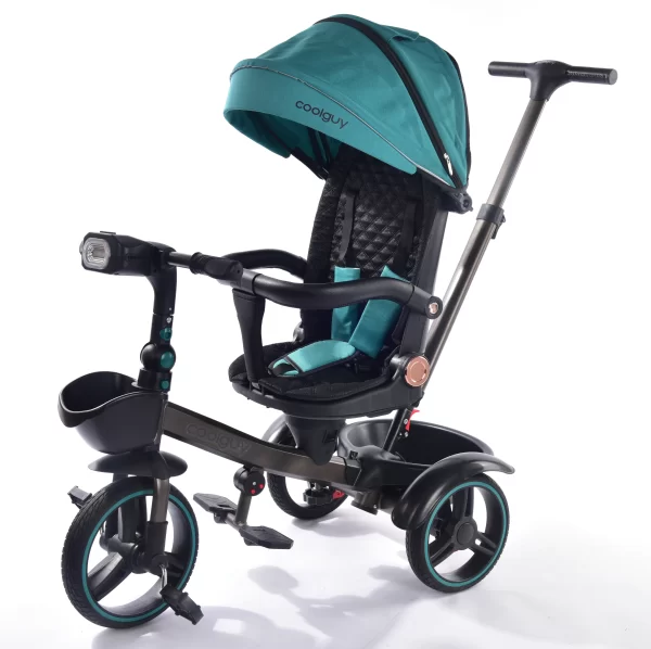 Multifunctional Kid Tricycle Rotating Reclining Seat Foldable Handlebars with Music & Light for Distributor - 图片 4