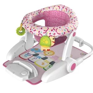4 in 1 Learn-to-Sit Baby Sit Me up Floor Seat, 3-Positions Grow with Infant, Portable Baby Chair, Includes Toys and Musical Mat, Wholesale