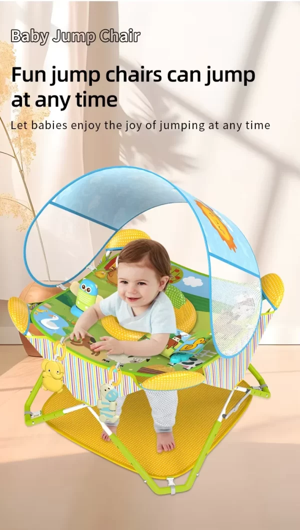 Baby Jump Chair Portable Baby Activity Center Height Adjustable, Indoor Outdoor Use, Light Weight, Wholesale - 图片 6