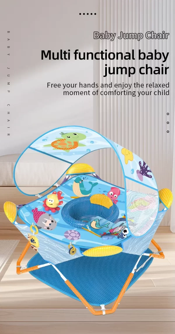 Baby Jump Chair Portable Baby Activity Center Height Adjustable, Indoor Outdoor Use, Light Weight, Wholesale - 图片 4