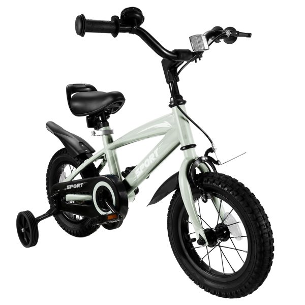 Kids Bike for Boys Girls 12 Inch Kid Bike with Removable Training Wheels Sturdy Frame Adjustable Seat Handbrake & Coaster Brake