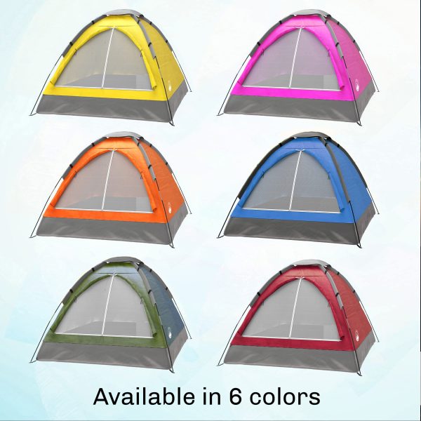 2 Person Camping Tent with Rain Fly and Carrying Bag - Lightweight Outdoor Tent for Backpacking, Hiking, or Beach Use Outdoors - 图片 10