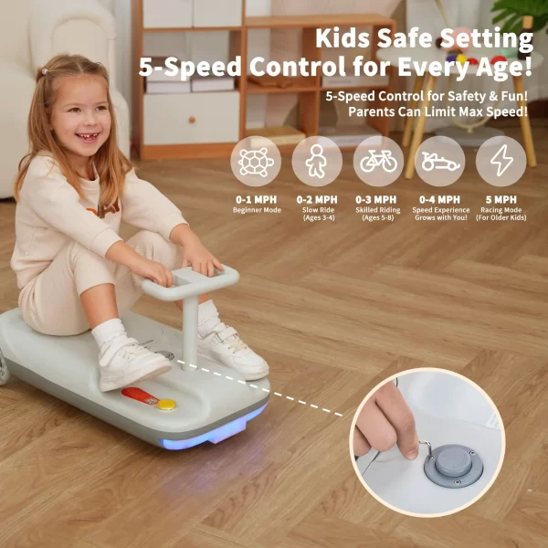 Kids Ride-On Car with Mopping Function Kids Go-Cart Adjustable Speed Multi - Functional Ride-on Toy for Kids, Wholesale - 图片 3