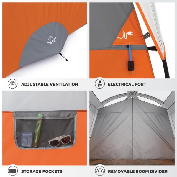 Tent for Family Camping | 10 Person / 11 Person / 12 Person Large Multi Room Cabin Tents for Car Camping & Outdoor Adventures - 图片 5