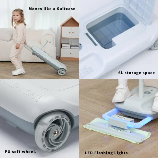 Kids Ride-On Car with Mopping Function Kids Go-Cart Adjustable Speed Multi - Functional Ride-on Toy for Kids, Wholesale - 图片 7