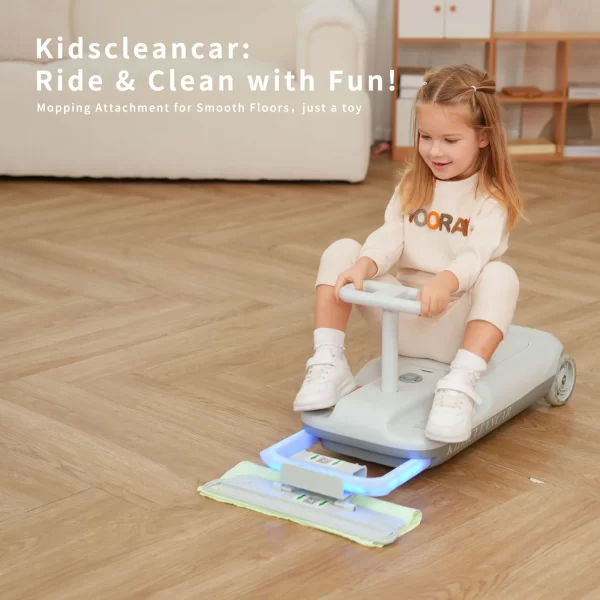 Kids Ride-On Car with Mopping Function Kids Go-Cart Adjustable Speed Multi - Functional Ride-on Toy for Kids, Wholesale - 图片 8