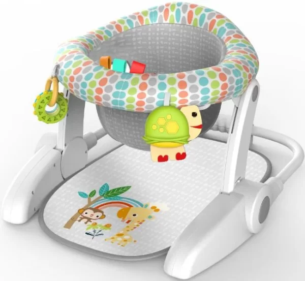 Learn-to-Sit Baby Sit Me up Floor Seat, 3-Positions Grow with Infant, Portable Baby Chair, Includes Toys, Wholesale - 图片 3