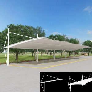 Tensile Membrane Structure Carport - Stylish & Durable Parking Shelter
