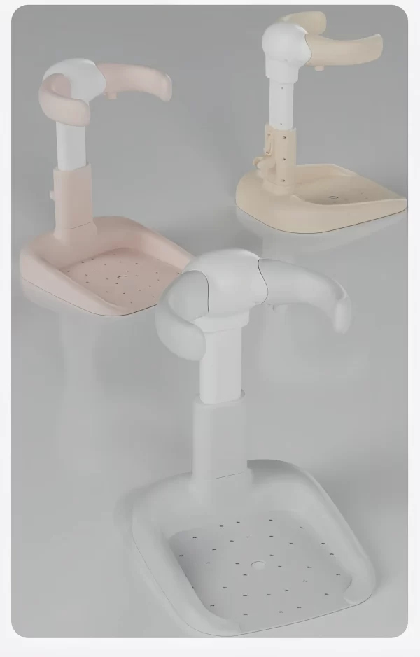 Ergonomic Anti-Slip Baby Standing Shower Support Adjustable Height Triple Safety Design, Wholesale - 图片 6