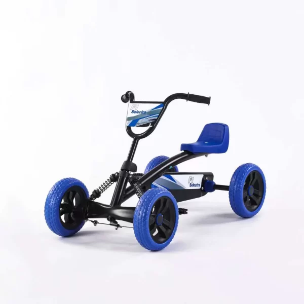 Kids Go-Kart, Four-Wheel Ride-on Toy with Adjustable Seat & Spring Suspension, Fun Outdoor Pedal Car for Children - 图片 4