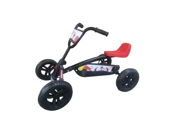Kids Go-Kart, Four-Wheel Ride-on Toy with Adjustable Seat & Spring Suspension, Fun Outdoor Pedal Car for Children - 图片 5