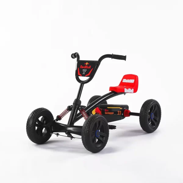 Kids Go-Kart, Four-Wheel Ride-on Toy with Adjustable Seat & Spring Suspension, Fun Outdoor Pedal Car for Children - 图片 6