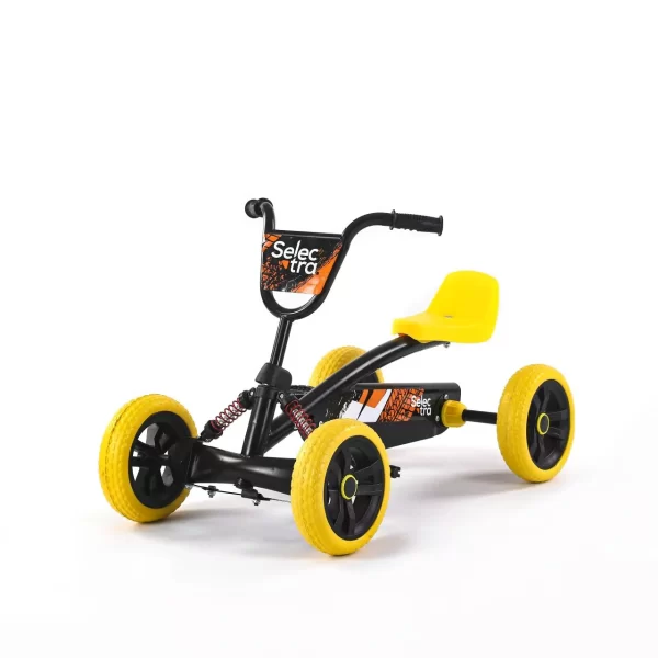 Kids Go-Kart, Four-Wheel Ride-on Toy with Adjustable Seat & Spring Suspension, Fun Outdoor Pedal Car for Children - 图片 7