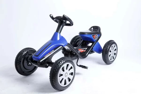 Kids' Racing-Style Tricycle, 4-Wheel Pedal Go-Kart for Toddlers, Yellow Outdoor Ride-on Toy - 图片 2