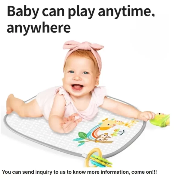 4 in 1 Learn-to-Sit Baby Sit Me up Floor Seat, 3-Positions Grow with Infant, Portable Baby Chair, Includes Toys and Musical Mat, Wholesale - 图片 7