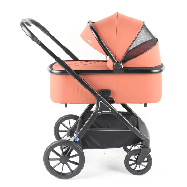 3 in 1 Baby Stroller High Landscape Infant Stroller with Reversible Bassinet Adjustable Backrest & Canopy, Wholesale - 图片 2
